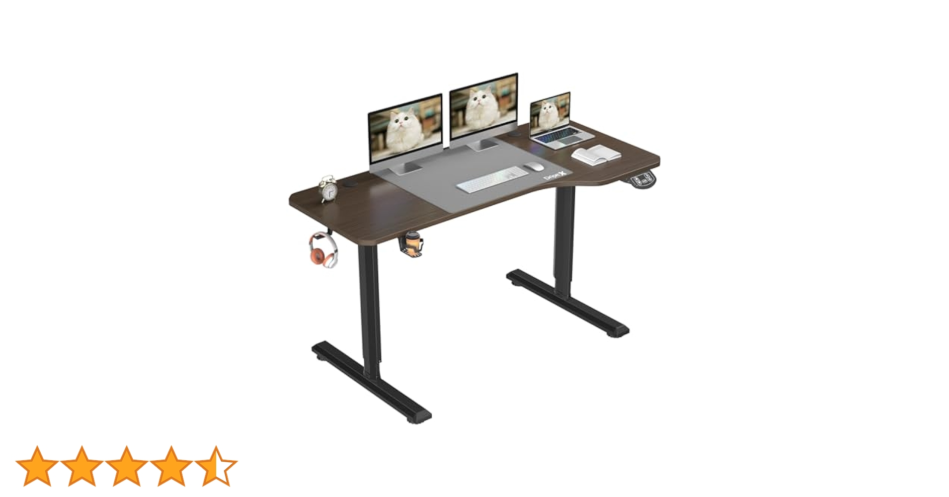 Amazon | Dripex 電動昇降デスク 幅160cm 奥行75cm 簡単組立